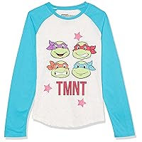 Teenage Mutant Ninja Turtles TMNT Long Sleeve Raglan T-Shirt-Girls 4-16