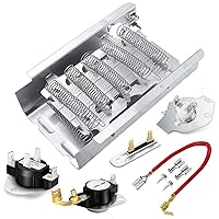 279838 wed4815ew1 ned4655ew1 W10724237 Dryer Heating Element Kit Fit for Whirlpool Maytag Kenmore Dryer - Include 3977393 & 3392519 Thermal Fuse & 3977767 Dryer Thermostat & 3387134 Cycling Thermostat