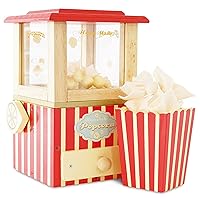 Le Toy Van - Wooden Honeybake Retro Popcorn Machine | Cinema, Kitchen Or Movies Pretend Play | Movie Night Role Kids Play Toy