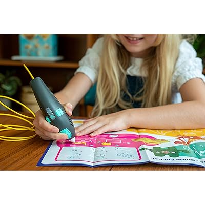 Pika3d Junior 3D Printing Pen for Kids Ages 6+ - Ready to Use and Child Safe 3D Pen with No Hot Parts Free Refills Included