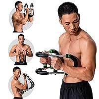 U-Shape Power Twister Arm Exerciser. Adjustable Chest Expander.(65-100lb). Biceps,Triceps,Shoulders,Back,Forearm and Inner Thigh Workout Equipment.Upper Body Strength Training Machine