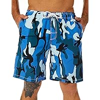 KAILUA SURF Mens Swim Trunks Long, Quick Dry Mens Boardshorts, 9 Inches Inseam Mens Bathing Suits with Mesh Lining