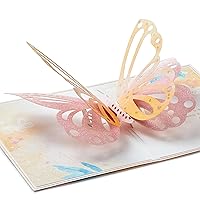 Hallmark Signature Pop Up Mothers Day Card or Birthday Card for Women, Her, Wife (Butterfly)