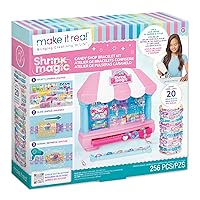 Make It Real:Shrink Magic Candy Shop Bracelet Kit - Create 20 Bracelets, Use A Hair Dryer to Shrink & Style, DIY Jewelry Kit, Girls & Kids Ages 8+