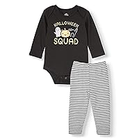 Celebrate Halloween Squad Baby Girls 2 Piece Bodysuit Outfit Set