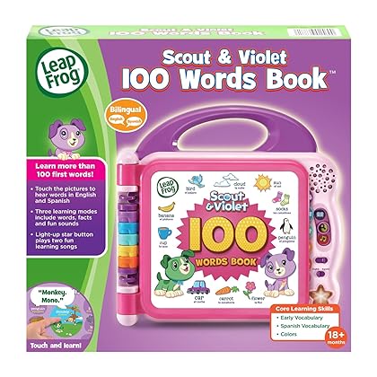 LeapFrog Scout and Violet 100 Words Book (Amazon Exclusive), Purple