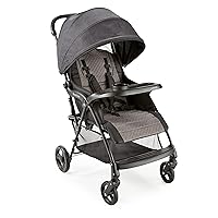 Quick Elite Lightweight Compact Fold Travel Baby Stroller & Toddler Stroller, Infant Car Seat Compatibility, Multi-Position Seat Recline, Sun Canopy, 5-Point Safety Harness - Eclipse Black