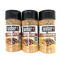 Weber (3 Pack) Chicken 'N Rib Seasoning - 2.75 Ounce Shakers