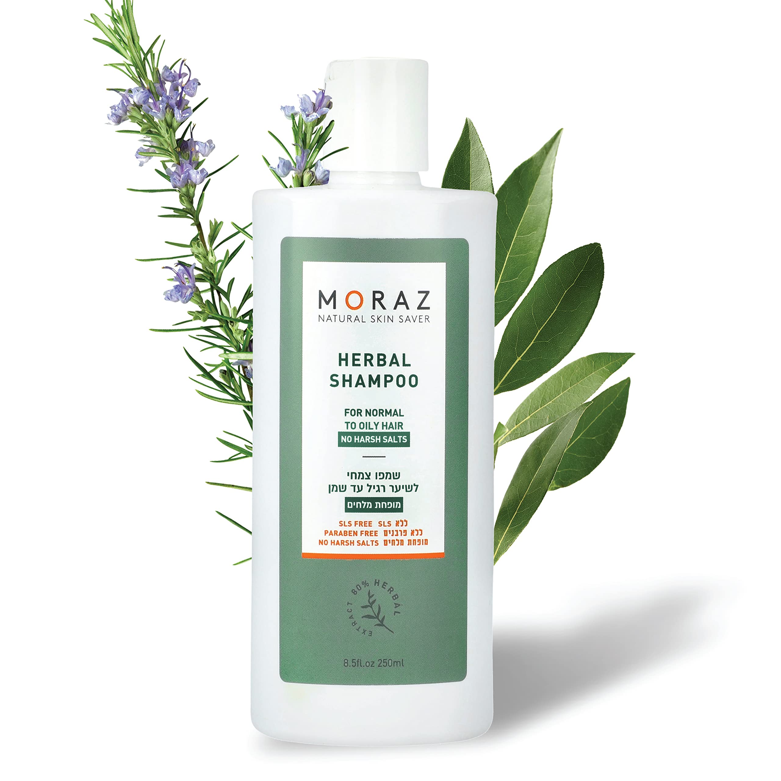 Moraz Natural Repair Moisturizing Shampoo for Normal to Oily Hair with Herbal Essences Shampoo for Women, Vegan Natural Hair Treatment, Organic Shampoo Paraben and Cruelty Free, 17 FL.O