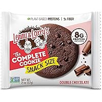Lenny & Larry's The Complete Cookie, Double Chocolate, Soft Baked, 8g Plant Protein, Vegan, Non-GMO, 2 Ounce Cookie (Pack of 12)