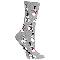 Hot Sox Women's Winter Holiday Fun Crew Socks-1 Pair Pack-Cute Gifts-Christmas & More