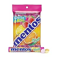 Candy, Mint Chewy Candy Roll, Fruit, Non Melting, 1.32 Oz , 6 count(Pack of 1)