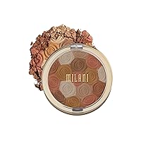 Milani Illuminating Face Powder - Amber Nectar (0.35 Ounce) Cruelty-Free Highlighter, Blush & Bronzer in One Compact to Shape, Contour & Highlight