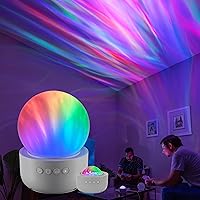 Aurora Wave Galaxy Projector Night Light Northern Lights Tabletop Crystal-Ball, Light for Bedroom, Playroom, Kids, Adults, and More, 76044