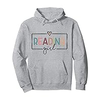 Reading Girl Bookworm Literary Enthusiast Reader Hobby Pullover Hoodie
