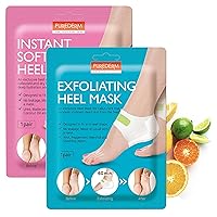 Purederm Exfoliating Heel Mask (1 Pair) Instant softening heel mask (1 Pair)