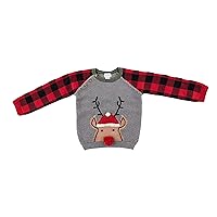 Mud Pie Baby Boys' Buffalo Reindeer Sweater
