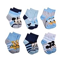Mickey Mouse Boys' No Show Socks