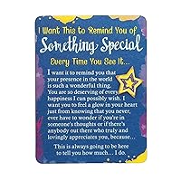 Blue Mountain Arts Appreciation Magnet with Easel Back—Holiday, Birthday, Thank-You, or Just Because Gift, 4.9 x 3.6 Inches (I Want This to Remind You of Something Special)