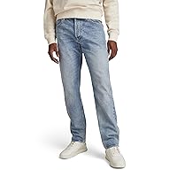 G-STAR RAW - Mens Triple A Regular Straight Jeans, Size: 38W x 32L, Color: Sun Faded Air Force Blue