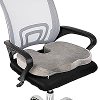 Mind Reader Office Chair Cushion, Ergonomic, Orthopedic, Portable, Car Seat, Memory Foam, 18