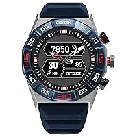 CZ Smart PQ2 Hybrid Smartwatch with YouQ Wellness app Featuring IBM Watson® AI and NASA Research, Black and White Customizable Display, Bluetooth, HR, Activity Tracker, 18-Day Battery Life