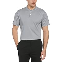 PGA TOUR Men's Pique Short Sleeve Golf Polo Shirt with Casual Collar