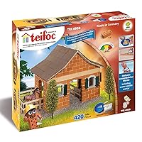 Teifoc Big Horse Stable Brick Construction Set, 430 Building Blocks, Erector Set and STEM Building Toy