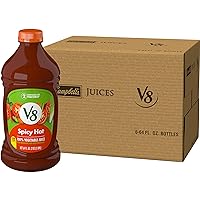 V8 Spicy Hot 100% Vegetable Juice, 64 fl oz Bottle (6 Pack)