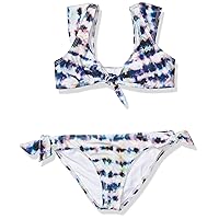 Splendid Girls' Front Tie Top and Bikini Bottom Swimsuit Set