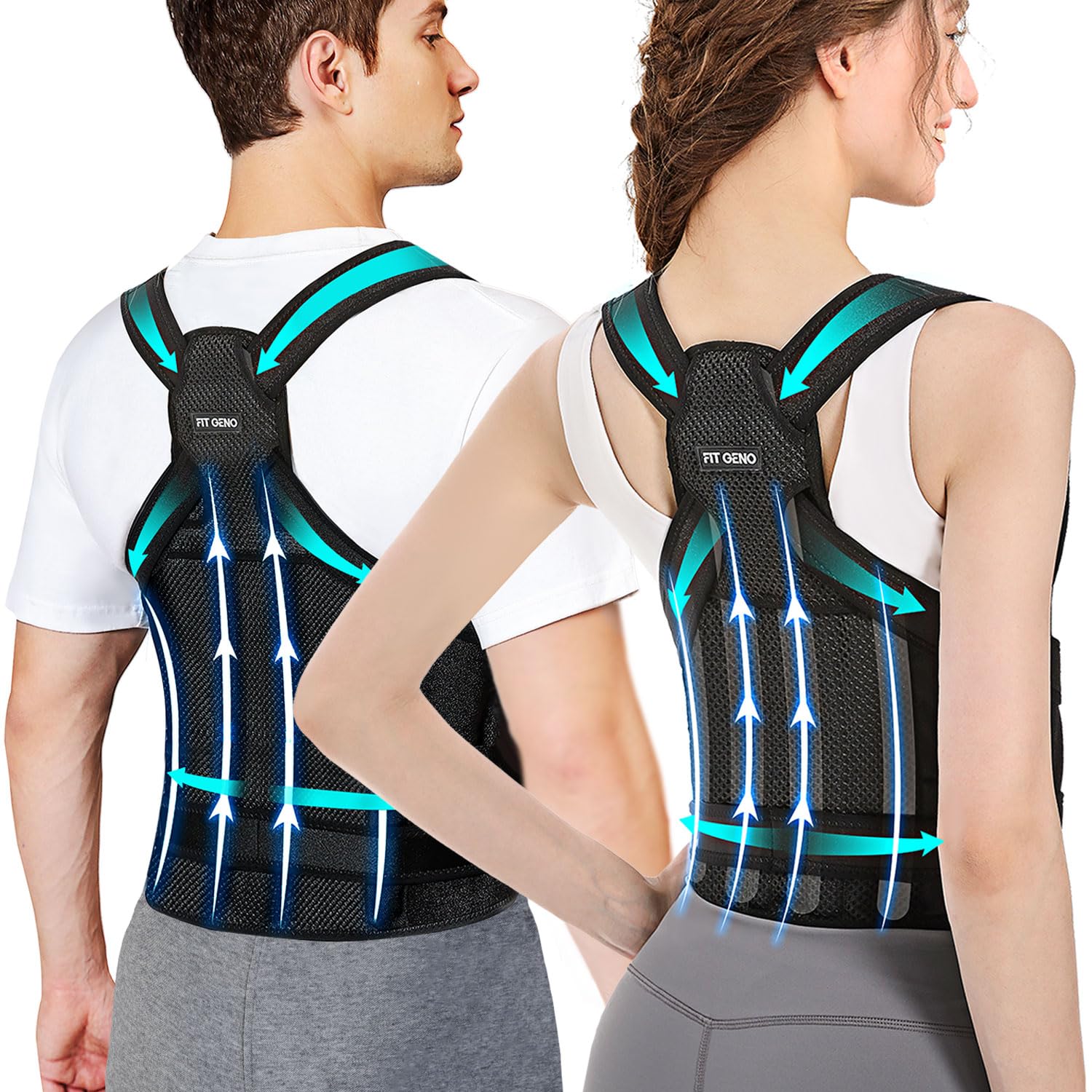 Back Brace Posture Corrector for Women & Men, Shoulder Brace, Back Support  Brace, Upper Lower Back Pain Relief, Back Straightener Posture Corrector