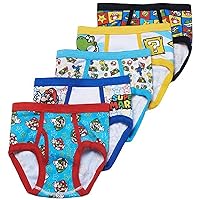 Nintendo Super Mario Bros. 5-Pack Briefs Boys Underwear (8)