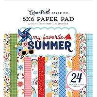 Echo Park Paper My Favorite Summer 6x6 Paper Pad, White