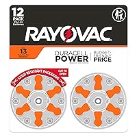 Rayovac Size 13 Hearing Aid Batteries, Hearing Aid Batteries Size 13, 12 Count