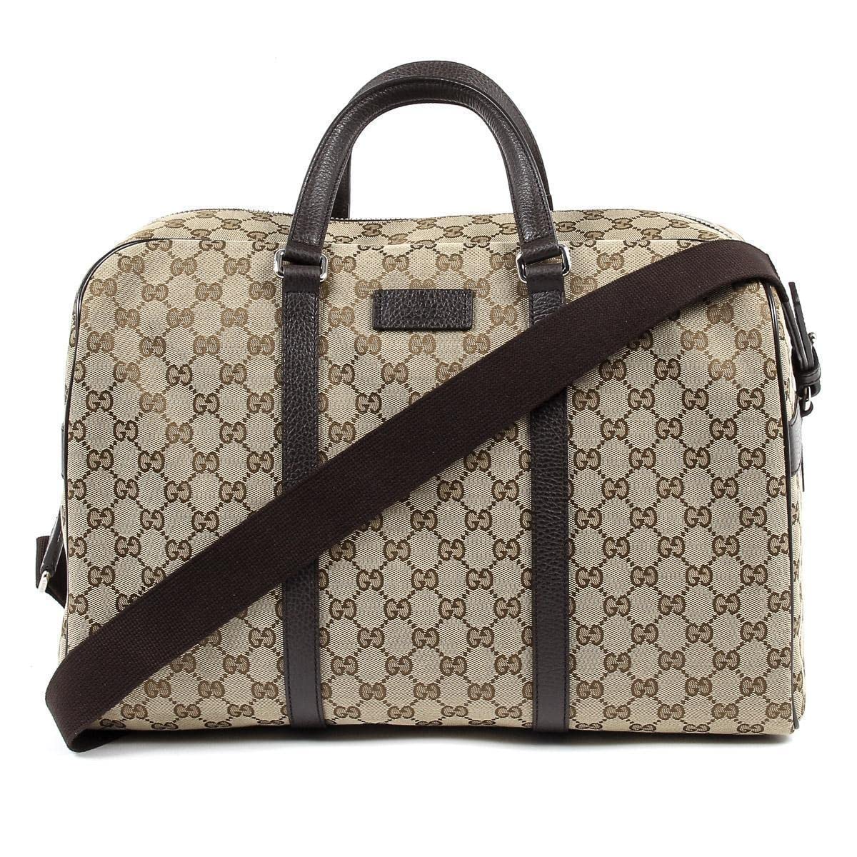 Gucci Travel Duffel Bag with Web in Beige – Gavriel.us