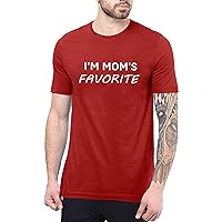 Decrum Im Moms Favorite Graphics T-Shirts for Men - Sarcastic Humorous Funny Graphic Tees Casual Streetwear Style [40007024-AO] | Mom Favrite, L
