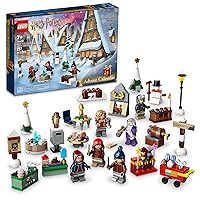 LEGO Harry Potter 2023 Advent Calendar 76418 Christmas Countdown Playset with Daily Suprises, Discover New Experiences with this Holiday Gift Featuring 18 Hogsmeade Village Mini Builds & 6 Minifigures