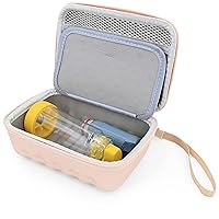CASEMATIX Rose Gold Asthma Inhaler Case for Travel Fits Spacer, Mask and Accessories, Includes Case Only