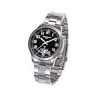 Masterline1966 ML06228011 Radio-Controlled Analogue Digital Watch with Stainless Steel Strap, Bracelet