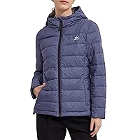 Orolay Women's Light Hooded Down Jacket Bubble Coat Packable Quilted Puffer Jacket