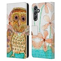 Head Case Designs Officially Licensed Wyanne Baby Owl Owl Leather Book Wallet Case Cover Compatible with Samsung Galaxy A25 5G