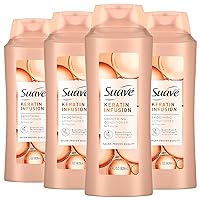 Suave Professionals Smoothing Conditioner For Dry Hair Keratin Infusion Hair Conditioner with 48-hour Frizz Control, 28 Ounce (Pack of 4)