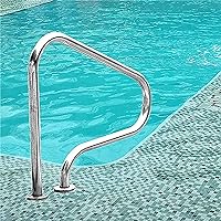 Swimming Pool Safety Hand Rail Stainless Steel Swimming Pool Handrails, Outdoor Hand Rail for Inground Pool Entry, Pools Hand Grab Rail,1.2Mm (1.0Mm) (1.0mm)