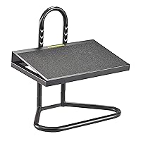 Safco Products 5124 Task Master Adjustable Footrest - 9 Position, Textured Platform, Tubular Steel - Relieve Pressure Points When Sitting or Standing in the Home, Office & Classroom