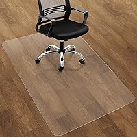 Chair Mat for Hard Wood Floors - Heavy Duty Floor Protector - Easy Clean (47''×47'')