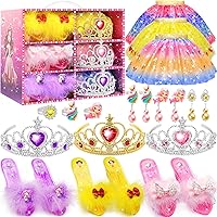 Kids Toys for Girls,Toddler Girl Toys Princess Dress Up Clothes for Little Girls,Unicorns Gifts for Girls,Princess Shoes Costume Toys for 3 4 5 6 7 8 Year Old Girls Christmas Brithday Gifts Ideas