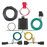 CURT 56331 Vehicle-Side Custom 4-Pin Trailer Wiring Harness, Select Chrysler Town and Country, Dodge Grand Caravan , Black,Rubber