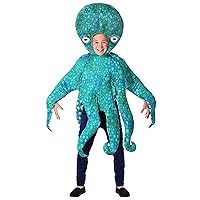 Fun Costumes Kids Blue Octopus Unisex, Ocean Animal Halloween Bodysuit, Ocean Themed Party (Medium)