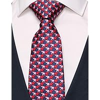 100% Silk Ties for Men Handmade Neckties with Animal Printed Patterns+Gift box …