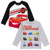 Disney Toy Story Cars Lion King Mickey Mouse 2 Pack Long Sleeve T-Shirts Infant to Big Kid Sizes (12 Months - 18-20)